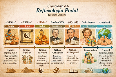 Cronología de la reflexología podal