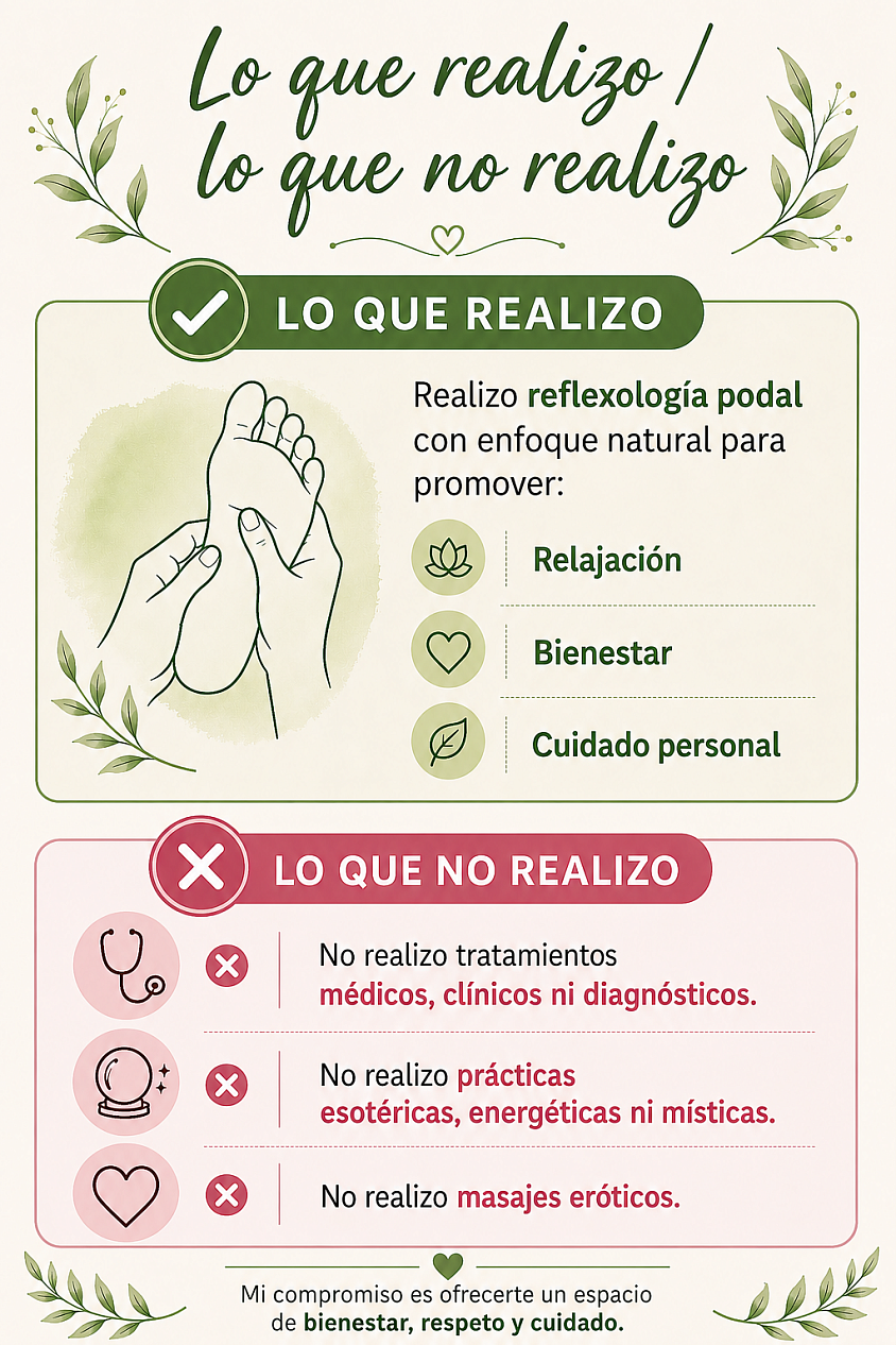 Lo que realizo / lo que no realizo